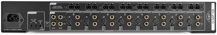Naim CI-NAP 108 260-watt 8-channel Power Amplifier rear view