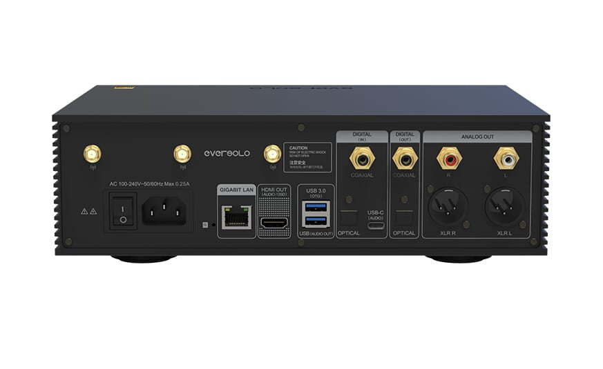 EVERSOLO - DMP-A6 Master Edition Network Streamer & DAC-rear view