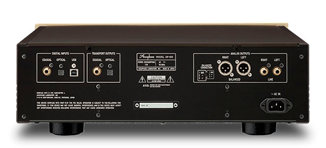 Accuphase DP-450 MDS Compact CD Player rear view