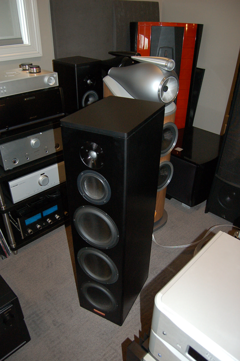 Magico A5 loudspeakers (pair)-USED alternate angled front view