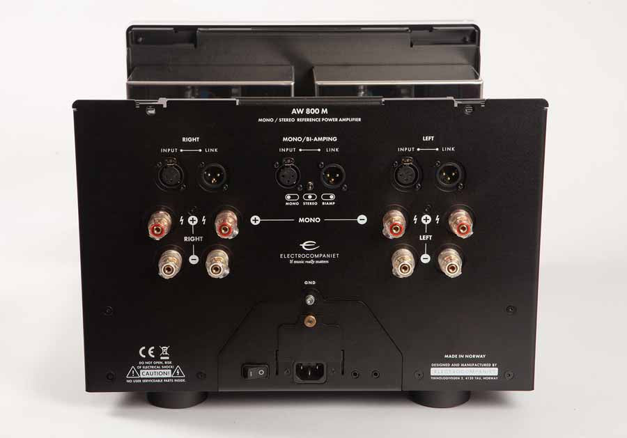 Electrocompaniet AW 800 M Reference Monoblock Power Amplifier-rear view