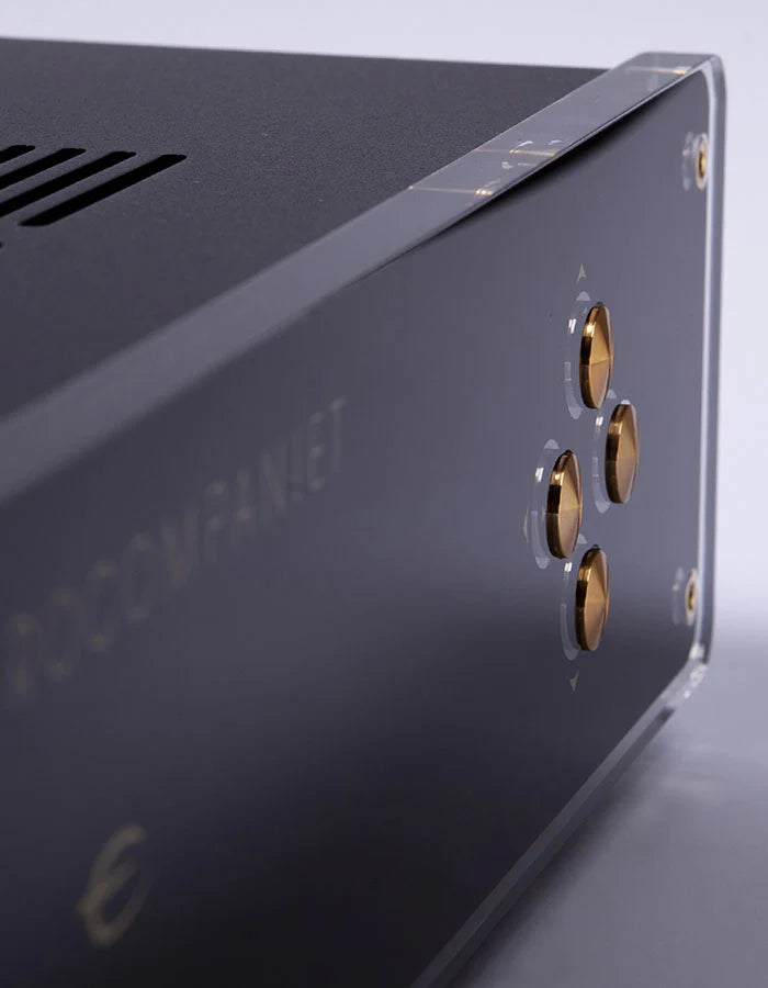 Electrocompaniet ECI 80D Integrated Amplifier front controls close-up