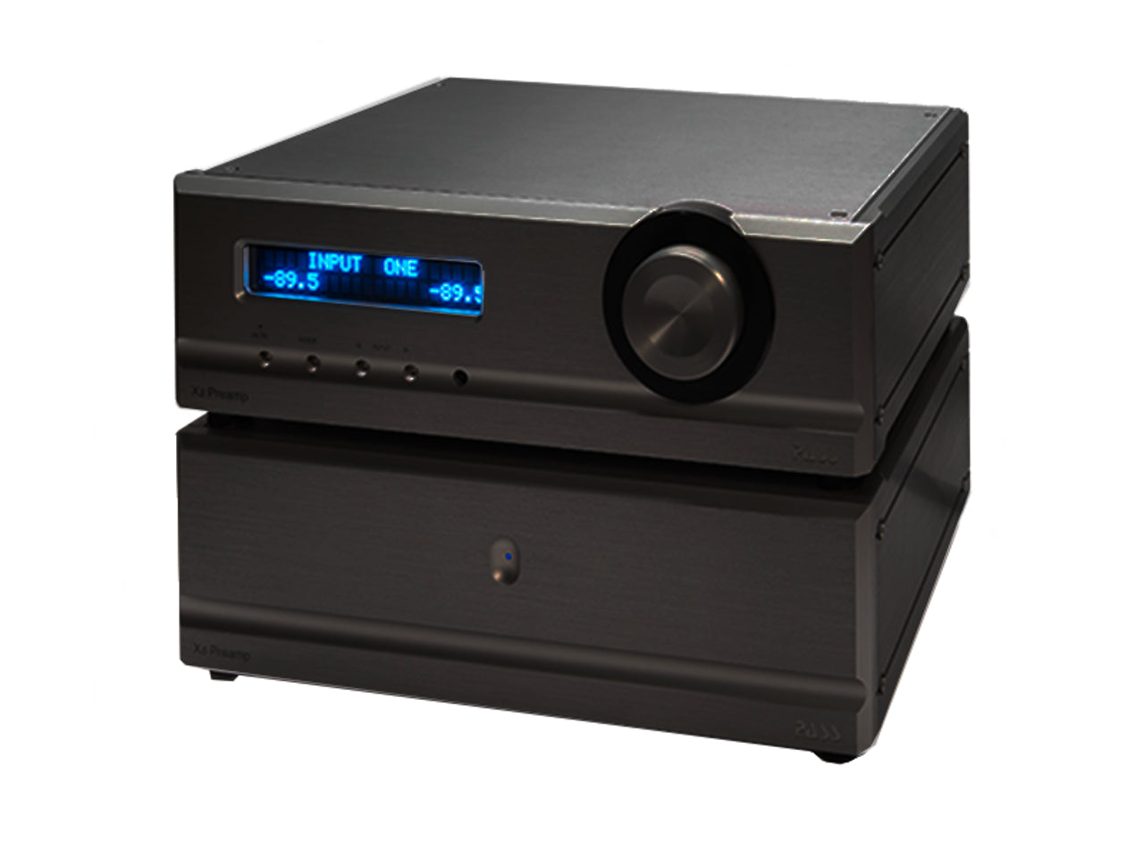 Pass Labs Xs black front view