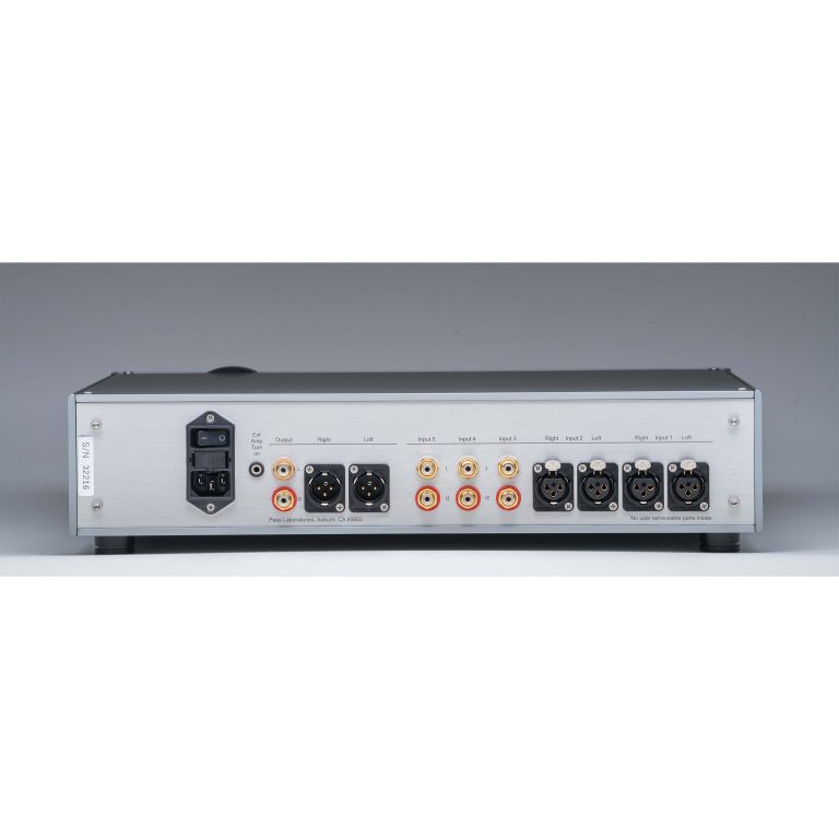 Pass Labs XP-12 preamplifier rear view
