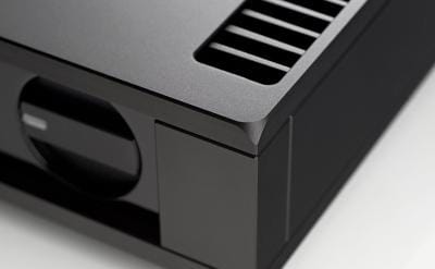 Rega Osiris Ref integrated amplifier volume knob close-up