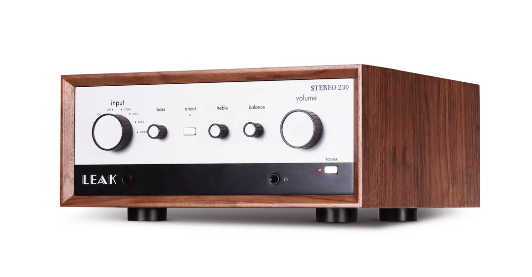 Leak Stereo 230 Integrated Amplifier angled front view