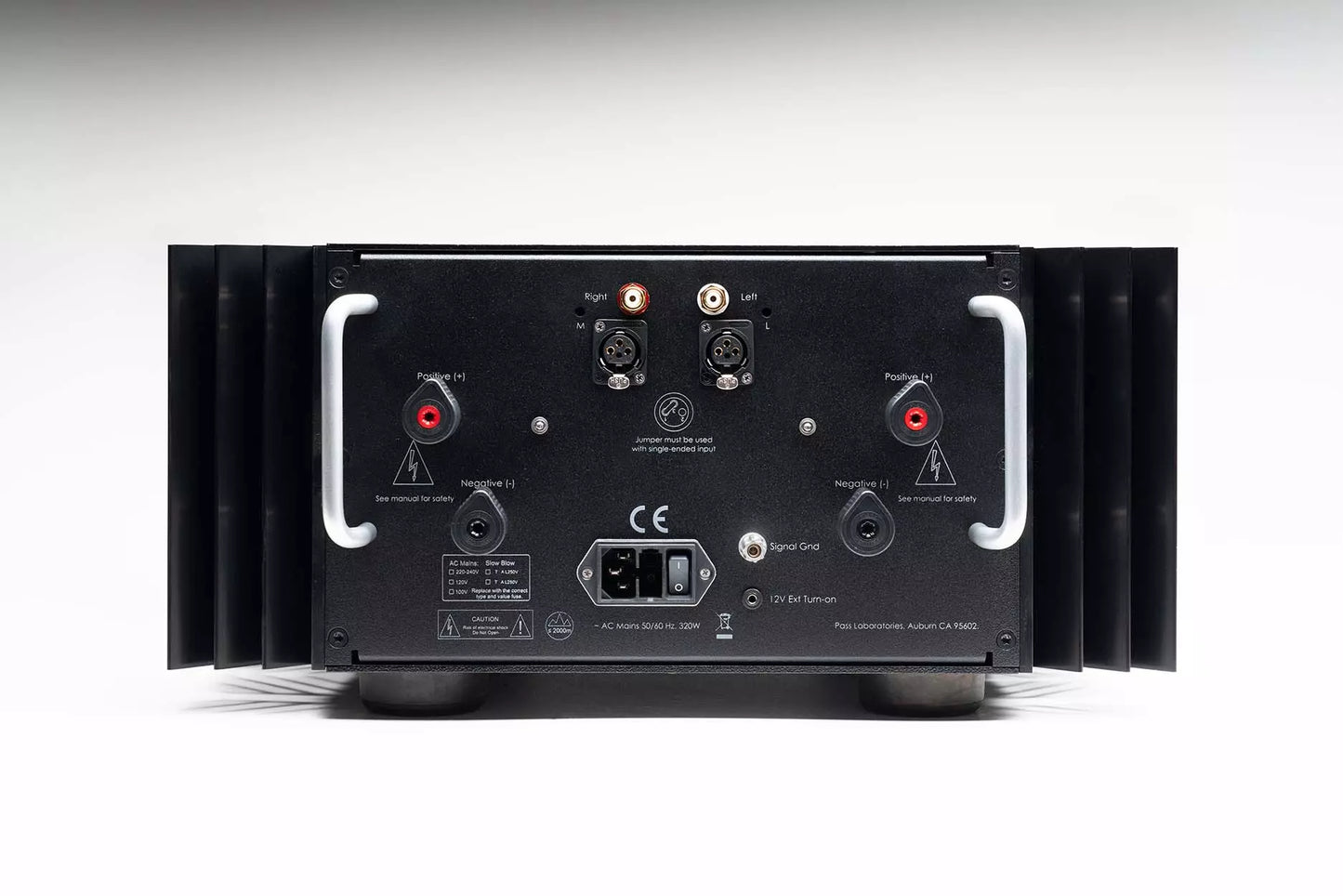 Pass Labs X250.8 amplifier rear view