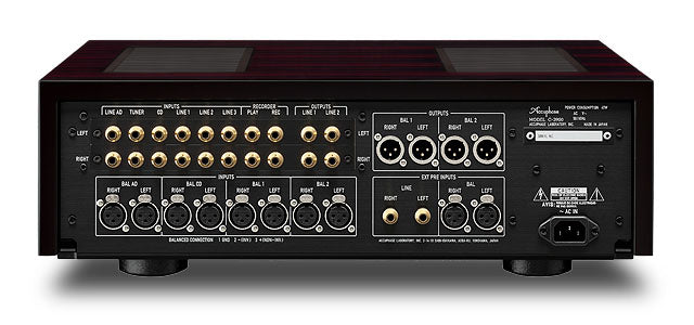 Accuphase C-3900 Precision Stereo Preamplifier rear view