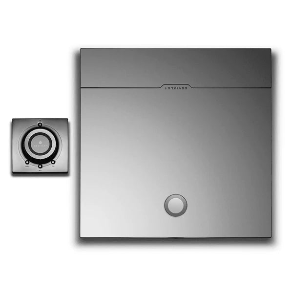 Devialet Expert 220 Pro Integrated Amplifier overhead view with remote