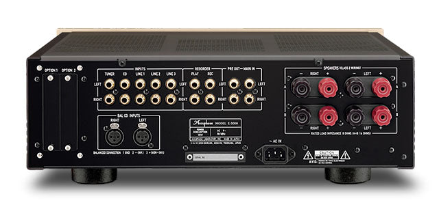 Accuphase E-3000 Stereo Class AB Integrated Amplifier rear view
