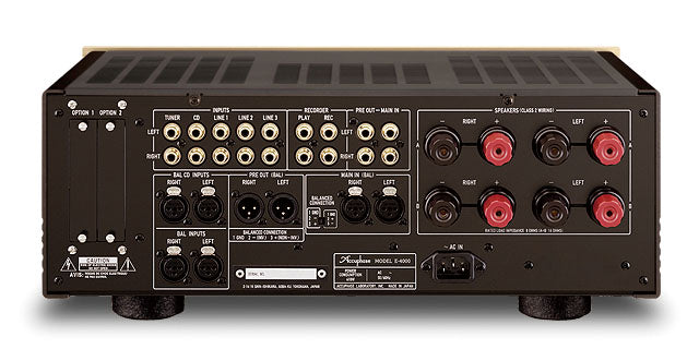 Accuphase E-4000 Class AB Integrated Stereo Amplifier rear view