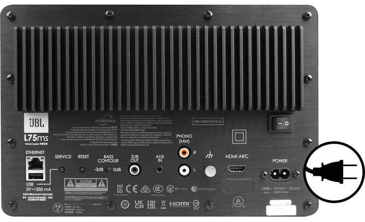 JBL L75ms Music System- rear view