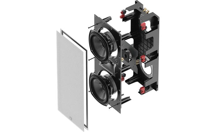 JBL uses horn-loaded compression drivers in speaker arrays at large concert venues — they're able to fill space with clear sound in a way a standard dome tweeter can't. This same technology is used in the Studio 6 88LCR for expansive, crystal-clear high frequencies. 