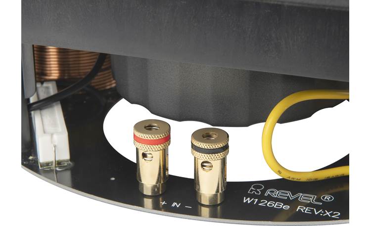 Revel W126Be In-wall speaker binding post detail