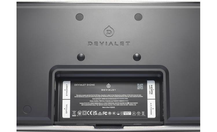 Devialet Dione Opéra Back input panel close-up