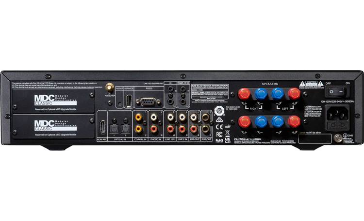 NAD C 389 Integrated amp rear view