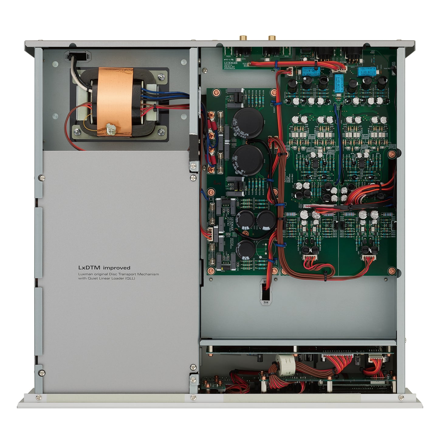 Luxman D-07X SACD player internal view 2