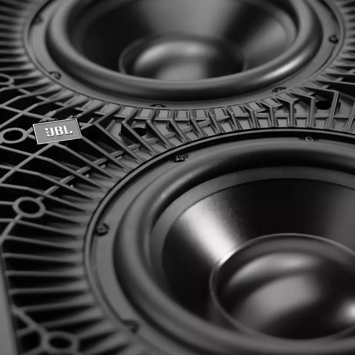 Dual 10" (250mm) composite cone woofers
Designed for use with JBL Synthesis SDA amplifiers
Self-contained, concealed module with integrated back box
SSW-3 includes back box and baffle shipped together in over-packed box
Zero-bezel, magnetically attached grille
Rigid MDF enclosure
Designed to fit standard 2 x 6 stud frame