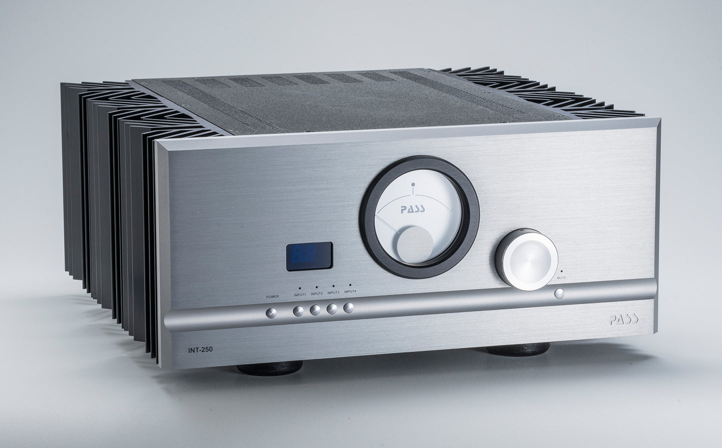 Pass Labs INT-250 silver front view