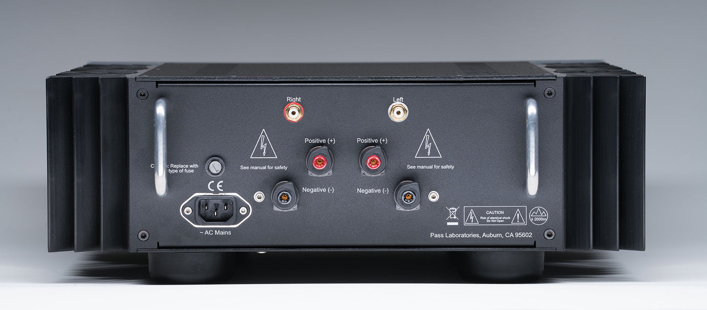 Pass Labs XA25 amplifier rear view