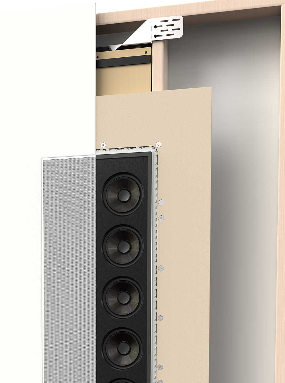 Martin Logan Statement 40XW in-wall speake x-ray view