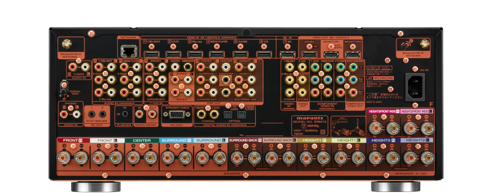 Marantz SR8015 rear view