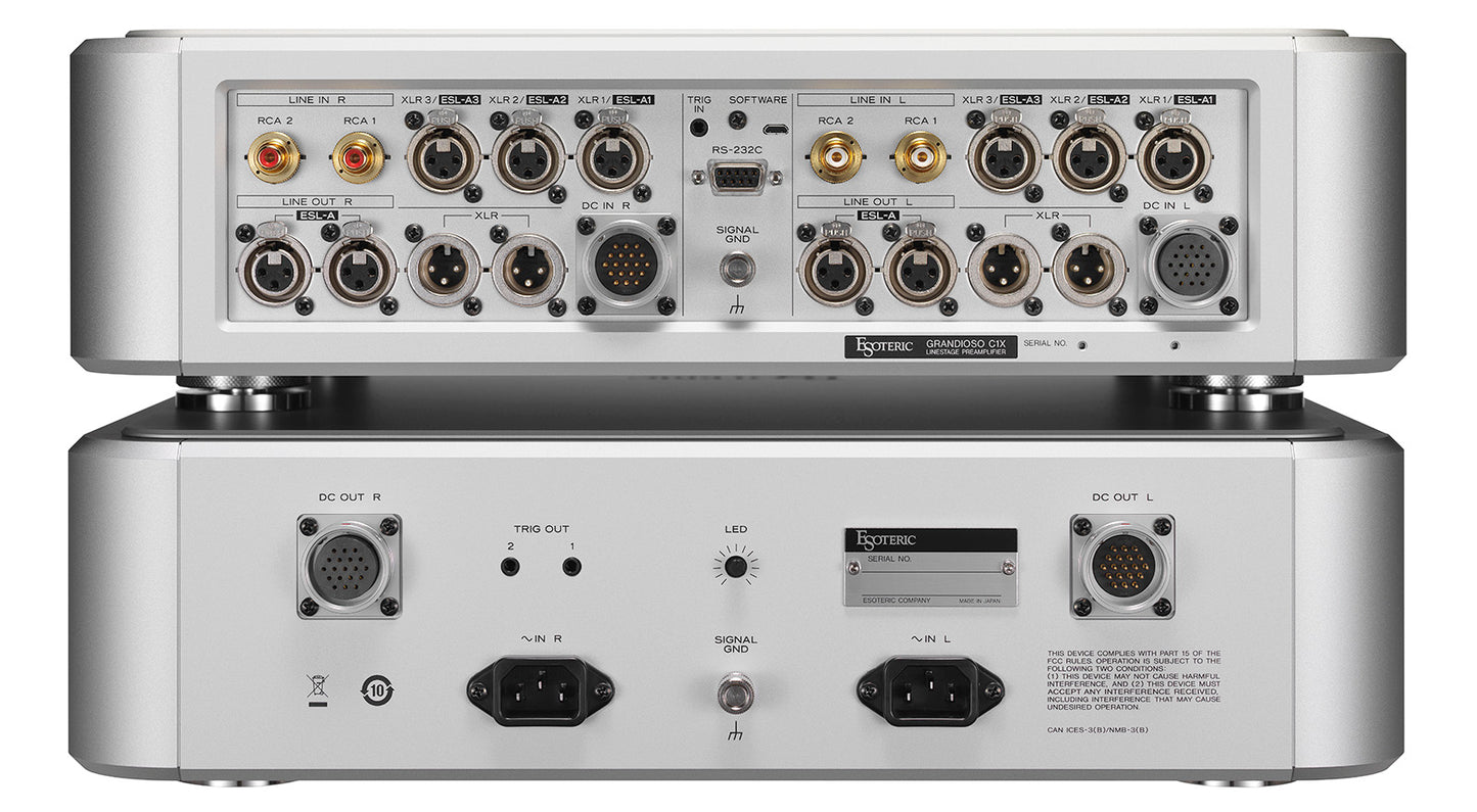 Esoteric Grandioso C1X Linestage Preamplifier rear view