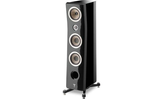 The Focal Kanta No.2 — a reference-quality floor-standing speaker developed and manufactured in France — delivers extremely detailed sound for two-channel and home theater applications. Its visually striking cabinet houses two 6-1/2" flax woofers, a 6-1/2" flax midrange, and a 1-1/16" Beryllium tweeter.