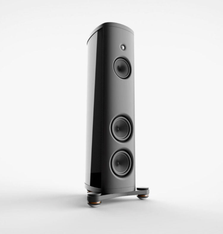 All four drivers in the M2 are acoustically integrated using Magico’s exclusive Elliptical Symmetry Crossover topology (24 dB Linkwitz-Riley) that includes state-of-the-art components from Mundorf of Germany. A purpose built sub-enclosure formed of a proprietary polymer material houses the midrange driver to optimize the control and articulation of mid-band frequencies and provides protection from the massive back wave pressure of the bass drivers.