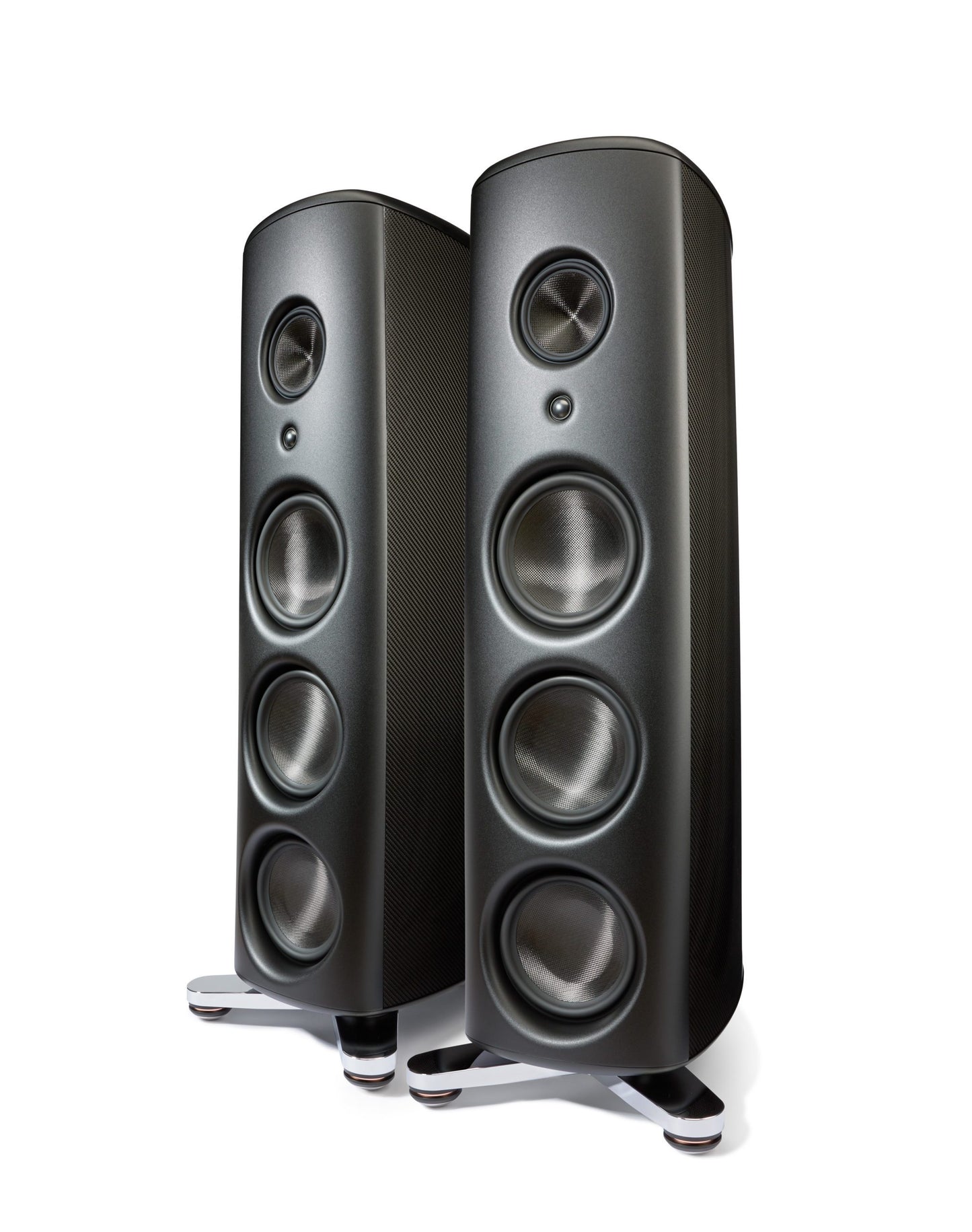 The M6 is a floor standing, three-way, five-driver loudspeaker design that establishes a new pinnacle of engineering and design vision at Magico. Since the release of the M-Project in 2014, Alon Wolf and his engineering team have worked to expand upon the ground breaking designs that were first introduced in the critically acclaimed product which included the application of carbon side panels.