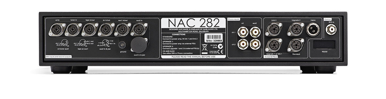 Naim NAC 282 Preamplifier rear view