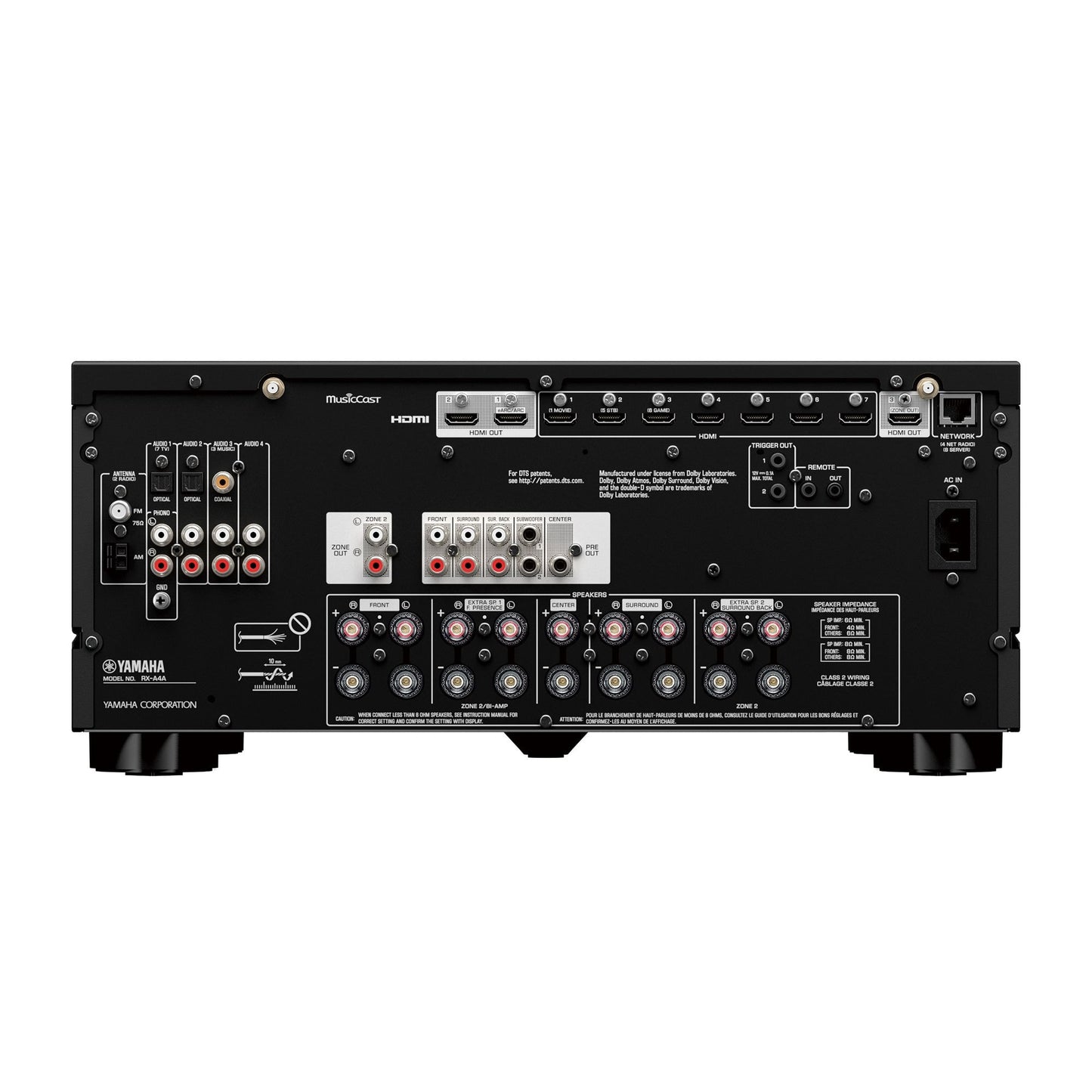 Yamaha RX-A4A AVENTAGE 7.2-Channel AV Receiver with 8K HDMI and MusicCast