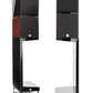 Vienna Acoustics The Kiss w/Stands Front view with grilles-Sapele finish