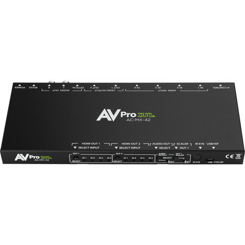 AVPro Edge 4x2 HDMI 8K60 Matrix Switcher top view