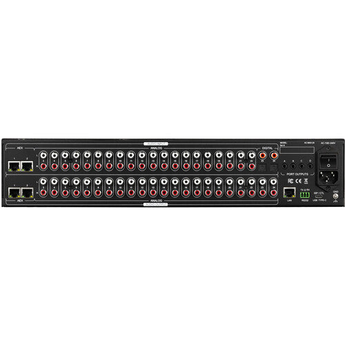 AVPro Edge AC-MAX-24 24x24 2-Channel Audio Matrix Switcher rear view