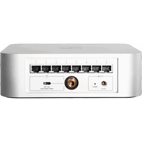 Silent Angel Bonn N8C 8-Port Network Switch silver rear view