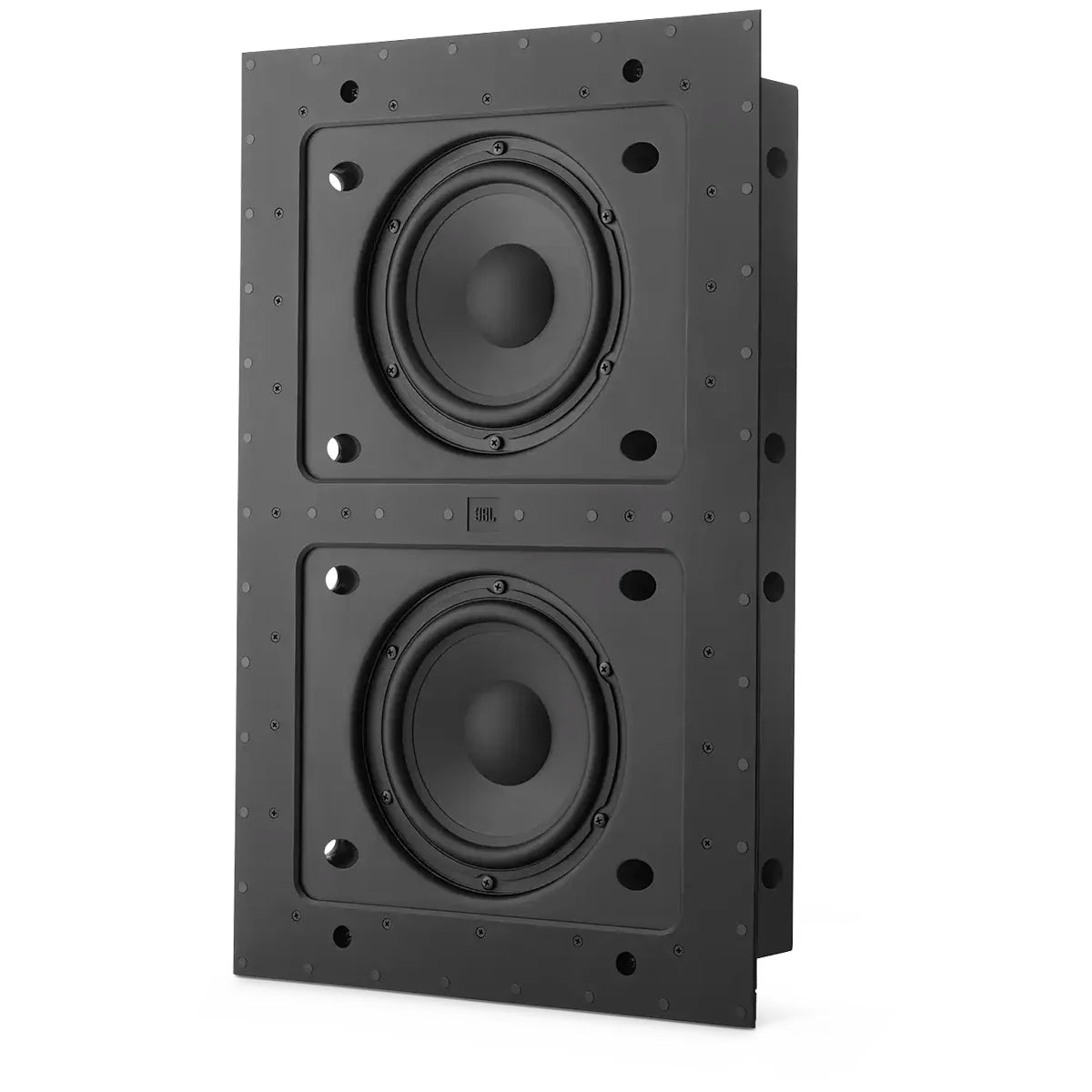 JBL Synthesis loudspeakers are designed to grab ahold of your emotions and not let go. The SSW-4 in-wall subwoofer delivers dynamic bass and lifelike realism to home cinema and concealed music systems, courtesy of dual 8” (200mm) Klippel-optimized, metal cone woofers