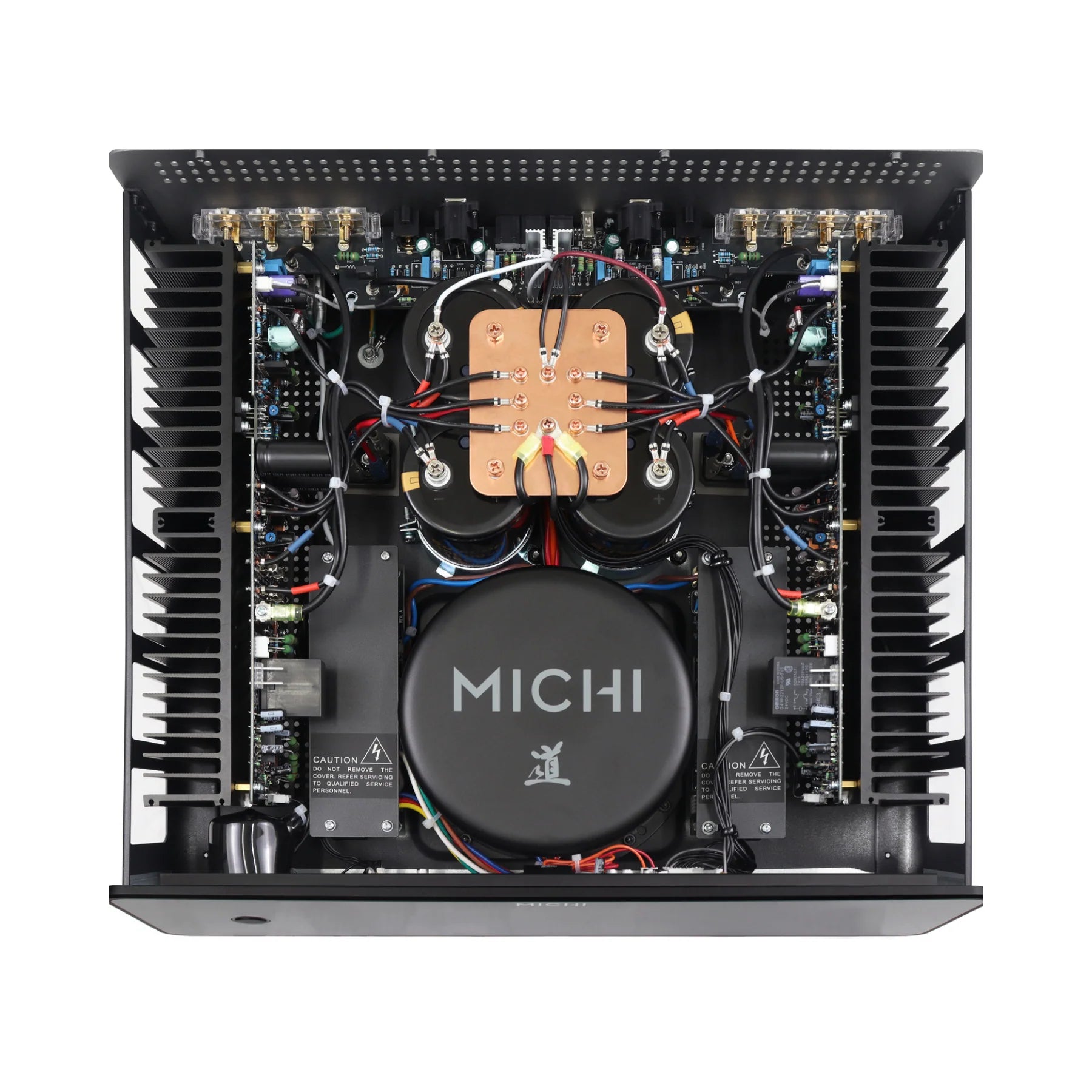Rotel Michi S430 Stereo Power Amplifier internal view