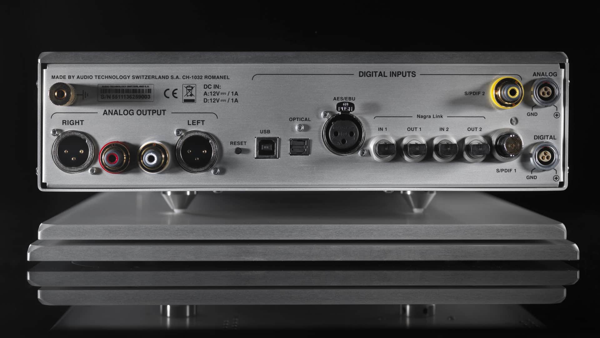 Nagra Tube DAC rear view 2