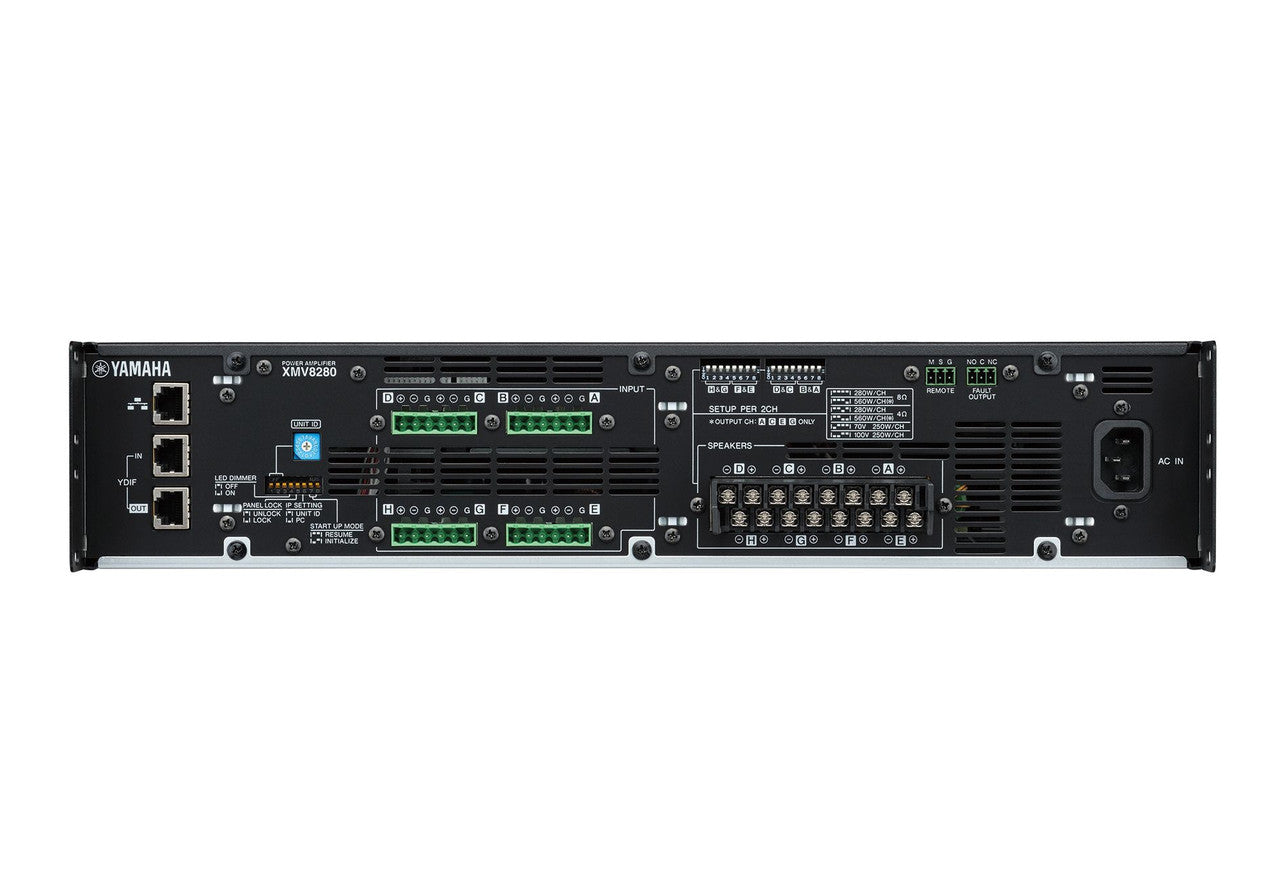 Yamaha XMV8280 8-Channel Power Amplifier – Audio Solutions
