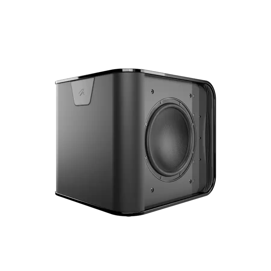 MartinLogan Depth 212 12-inch Subwoofer angled front view without grille