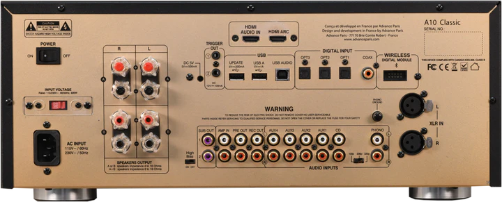Advance Paris A10 Classic Integrated Amplifier