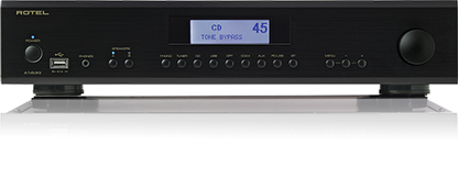 Rotel A14MKII Integrated Amplifier front view-black
