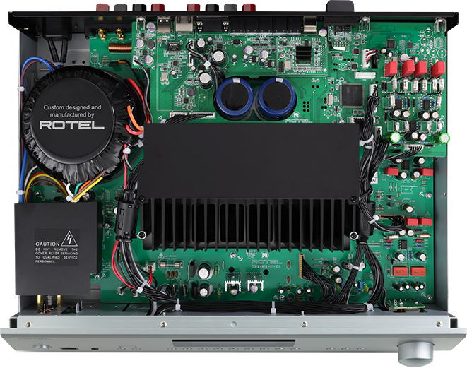 Rotel A14MKII Integrated Amplifier internal view