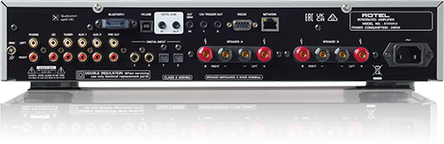 Rotel A14MKII Integrated Amplifier rear view