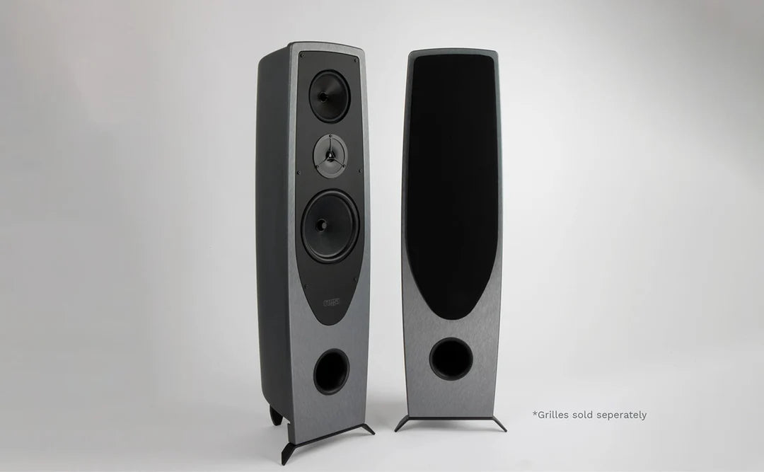 After a decade of trials and development, the Rega AYA loudspeakers are born. Housed in a unique, UK manufactured cabinet moulded from GRC, (glass reinforced cement) the glass fibres that make up the construction reduce the weight whilst increasing the structural integrity of this 2.5 way band pass design