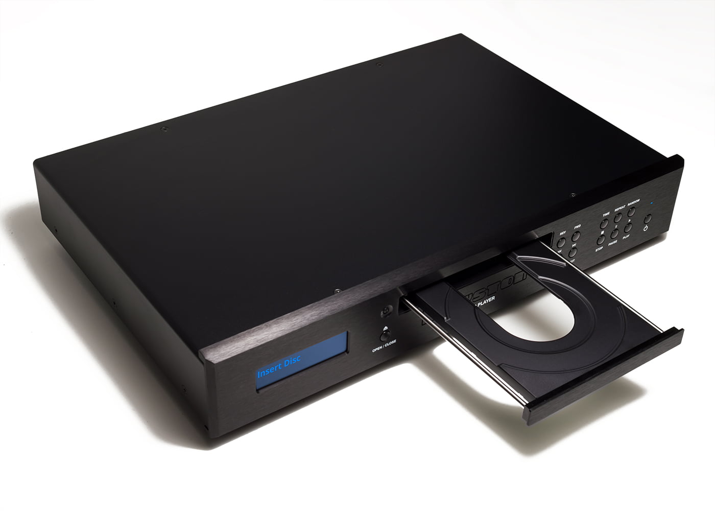 BCD-3 CD Player black angled front view