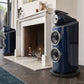 B&W 801D4 signature loud Speakers in Blue gloss