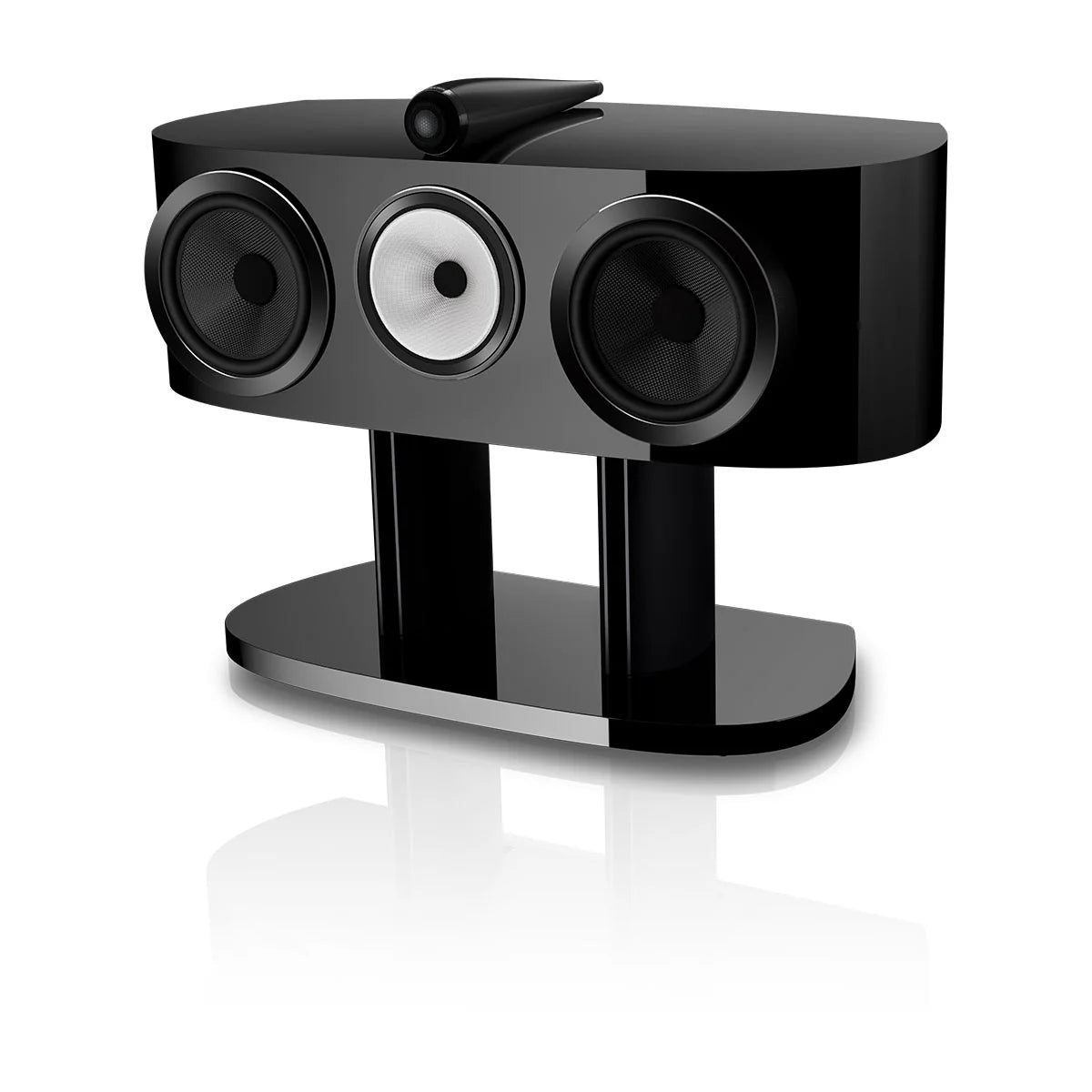 Bowers & Wilkins HTM81 D5 Angled front view-Stealth Black