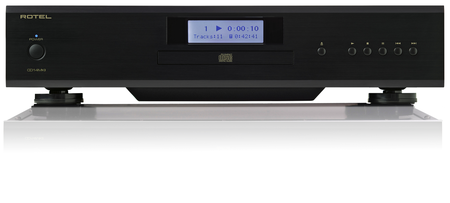 Rotel CD14 MKII CD Player front view-black
